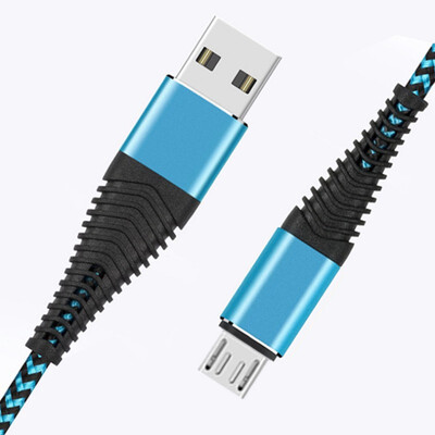 

High Tensile Micro USB Cable C Type-C 2A 8 Pin Charger Data Sync Nylon Braid Cable For iPhone Samsung Huawei Charging Cable