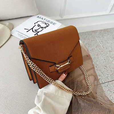 

Bag female new wild simple rhombic single back Messenger bag fashion chain small square package tide