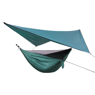 

Camping Hammock With Rain Fly UV Resistant Waterproof Lightweight Sun Shade Sail Canopy for Outdoor Patio Garden Backyard Beach