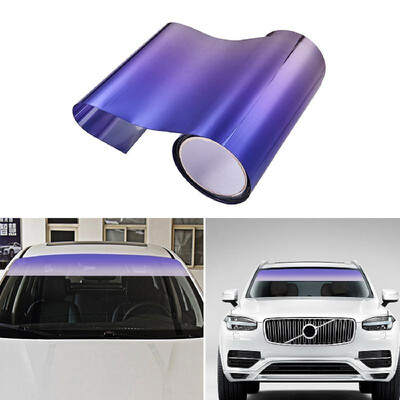 

Upper Front Windshield Sun Protection Sheet Gradient Auto Staining Film Creative Windshield Stickers Vehicle Body Decals Decoratio