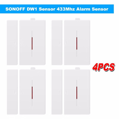 

5PCS SONOFF DW1 Sensor 433Mhz Door Window Alarm Sensor Wireless Automation Anti-Theft Alarm Compatible With RF Bridge For Smart Ho