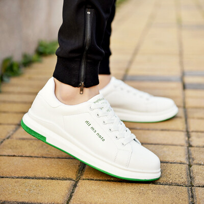 

Autumn canvas mens sports&leisure white shoes Korean version of the trend of shoes wild tide shoes white mens shoes