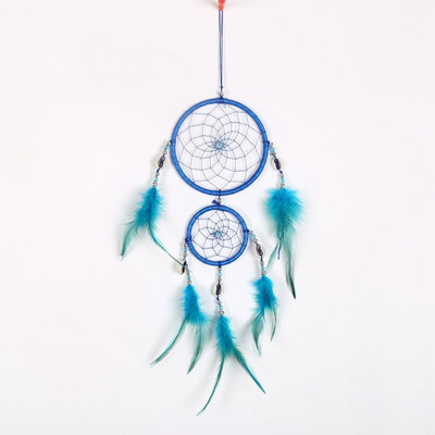

Colorful Handmade Dream Catcher Net with Feathers Wind Chimes Wall Hanging Hanging Decorations Dreamcatcher Craft Gift