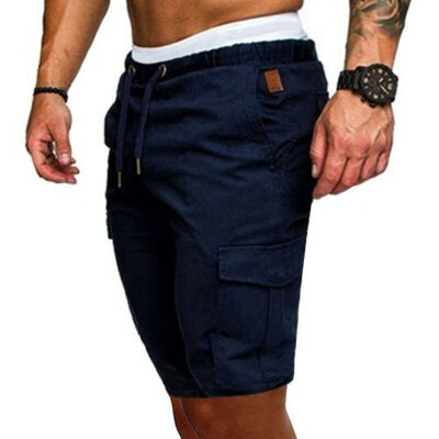 

Stylish Men Cargo Work Shorts Elasticated Summer Casual Combat Pants Trousers