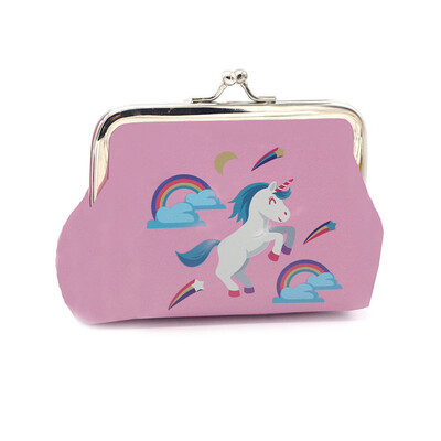 

Unicorn Cartoon Simple Hasp Magical Wallet Mini Snacks Coin Purse Change Purse Money Bag