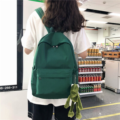 

Ins Backpack Female Korean High School Backpack College Students Ancient Sense Simple Joker Fashion Backpack