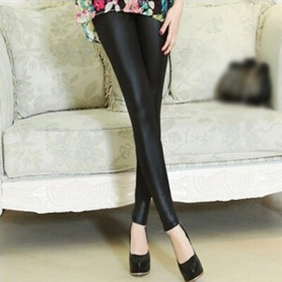 

Women High Waist Skinny Legging Faux Leather Stretchy Pants Jegging Pencil Pants