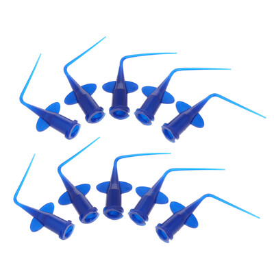 

10pcs Disposable Rinse Tips for Irrigation Syringe Teeth Whitening Flexible Composite Resin Rinse Tip Endo