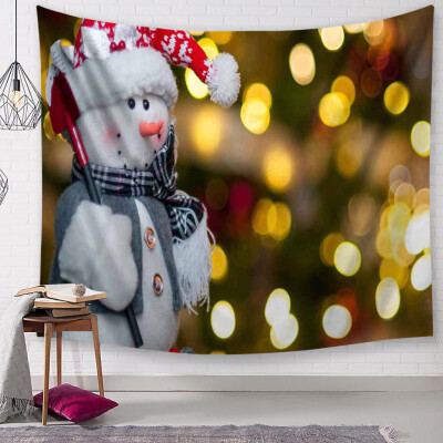 

Siaonvr Christmas Tapestry Santa Print Wall Hanging Tapestry Art Home Decor