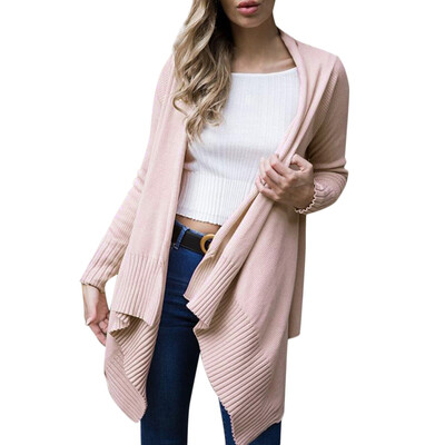 

Toponeto Women Autumn Winter Long Sleeve Solid Knitted Sweater Pullover Blouse Tops