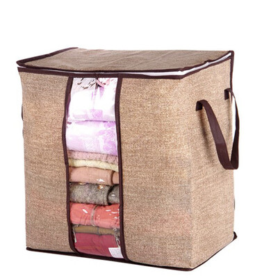 

Non-Woven Space Saver Clothes Quilt Blanket Storage Bag Box Organizer Portable