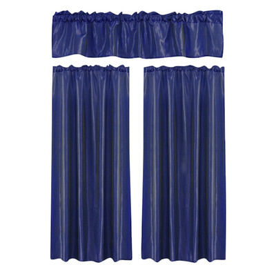 

Valance &Curtain Panels Curtain Set Solid Color Blackout Small Curtain Drape for Kitchen Study Room Coffee Shop Curtain