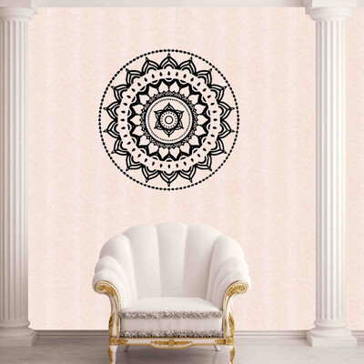 

〖Follure〗Mandala Flower Indian Bedroom Wall Decal Art Stickers Mural Home Vinyl Family BK