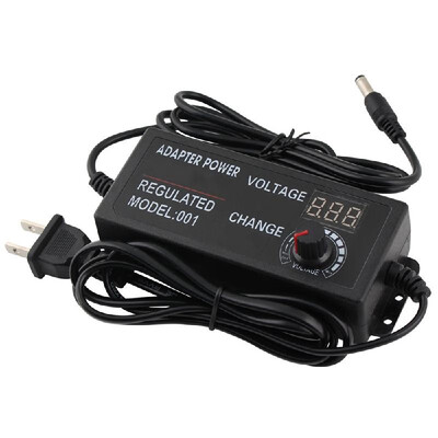 

AC to DC Adapter 9V-24V 3A Universal Adjustable Electricity Charge with Display Screen Regulated Voltage