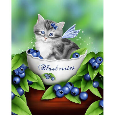 

5D DIY Full Drill Diamond Painting Cat Cross Stitch Embroidery Mosaic Kit