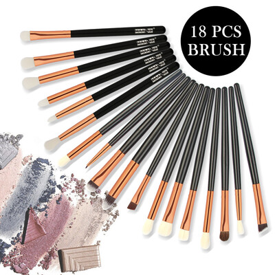 

Toponeto 18Pc Makeup Brushes Set Powder Foundation Eyeshadow Eyeliner Lip Cosmetic Brush
