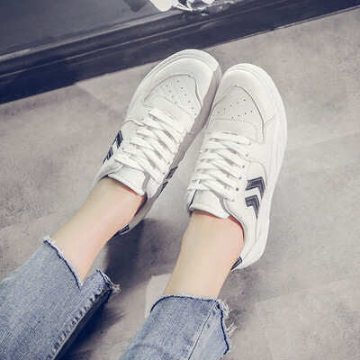 

Spring ins White Shoes Female Korean Joker Foundation Yamamoto Wind Student chic Dirty Orange Shoes