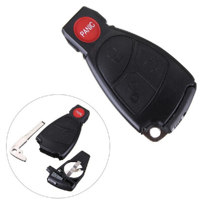 

Replacement Remote Keyless Key Fob Case Shell Cover Blade for Mercedes Benzs 3 Button Panic