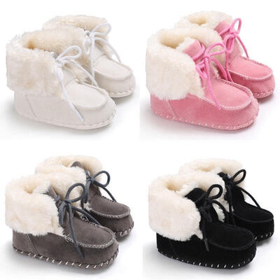 

0-12Month Baby Unisex Flannelette Boots Shoes