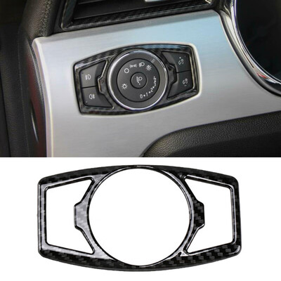 

Carbon Fiber Headlight Switch Trim Cover Decor For Ford F150Mustang 2015-19 Kit