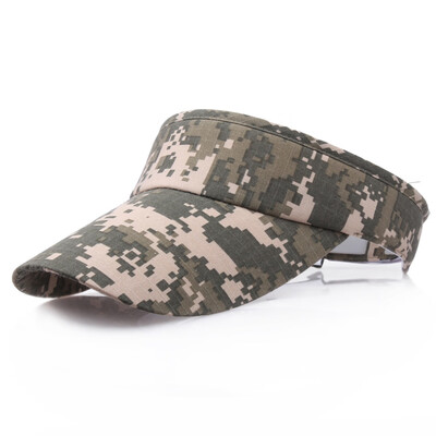 

6 Colors Unisex Women Men Camouflage Visor Sun Hat Adjustable Quick-Dry Golf Tennis Sports Cap