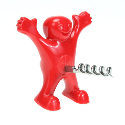 

Cute Red Guy Wine Beer Bottle Opener Wine Cork Stopper Plug Gift Bar Tools