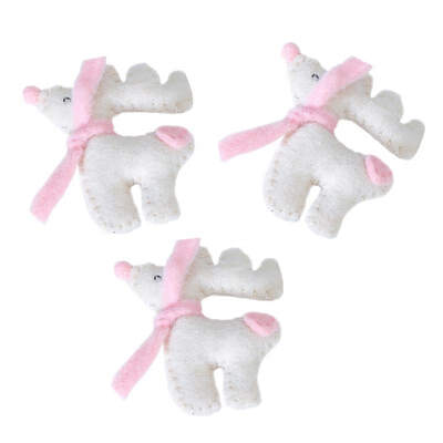 

Nordic Christmas Wool Felt Elk Pendant Christmas Tree Decoration Hanging Ornaments Set