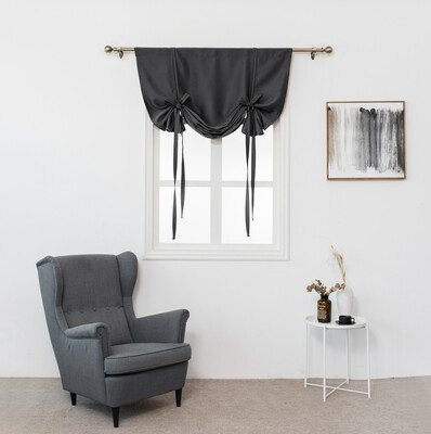 

Toponeto Thermal Insulated Blackout Curtain for Small Window Valance Balloon Blind