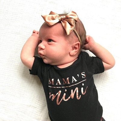 

Toddler Newborn Baby Girls Boys Letter Printed Tops Bodysuit Romper Clothes