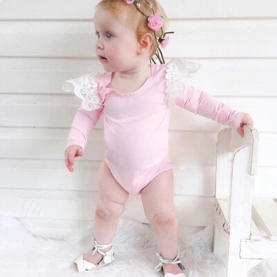 

Newborn Toddler Girl Boy Baby Kids Romper Laces Bodysuit Infant Clothes Outfits