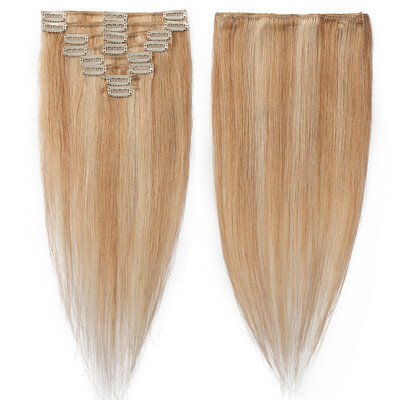 

100 Remy Hair Clip in Hair Extensions Human Hair Length 8 Pcs 18 Clips Full Straight Human Hair Extensions Soft Silky