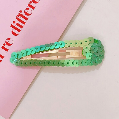 

Japanese Girls Water Drop Hair Clips Reflective Rainbow Glitter Sequins Hairpins Candy Color Side Bangs Party Snap Barrettes