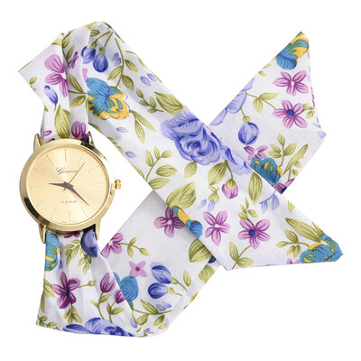 

Fashion casual ladies watch small fresh temperament cloth table