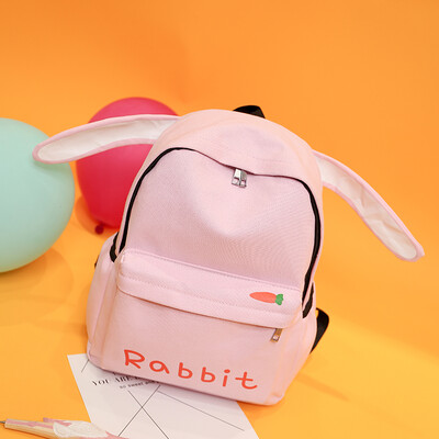 

Junior high school schoolbag female shoulder bag female Korean canvas cartoon cute travel backpack bag