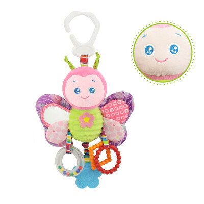 

〖Follure〗Baby Stroller Hanging Toy Plush Animal Rattle Bed Bell Infant Baby Comfort Toy