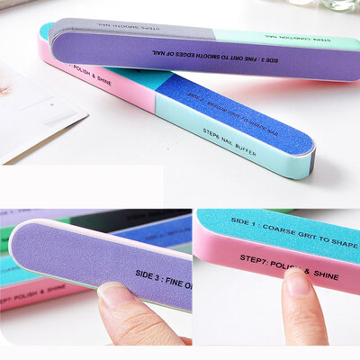 

Toponeto Creative Printing Nail File Sanding Sand Six-sided Polishing File Nail Tool