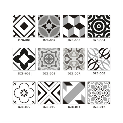 

Gobestart 12Pcs Decorative Tile Stickers Simulation Tile Stickers Fashion Tile Stickers