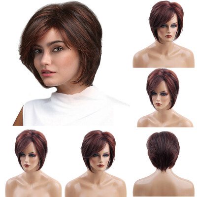 

〖Follure〗Europe&the United States Wigs Female Red-brown Fashion Short African Hair