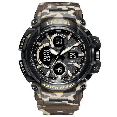

SMAEL 1708B Sport Watches Men Watch Waterproof LED Digital Watch Male Clock
