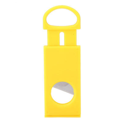 

Greensen Portable Yellow Plastic Shell Double Blade Pocket Cigar Cutter Knife Scissors