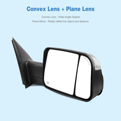 

Fit for 02-08 Dodge RAM 1500 03-09 2500 3500 Tow Mirrors Power Heated LED Signal