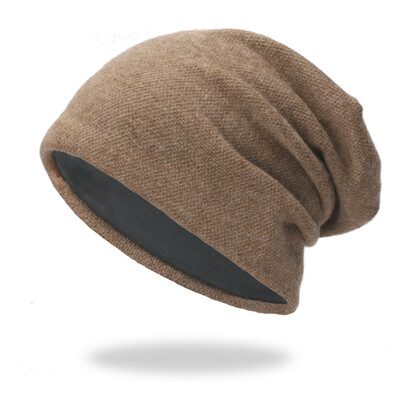 

Unisex 100 Cotton Knit Knitted Hat Skullcap Cap Beanie Winter Warm Comfortable