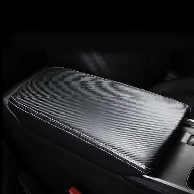 

Carbon Leather Center Console Armrest Box Panel Cover For Honda Accord 2018-2019