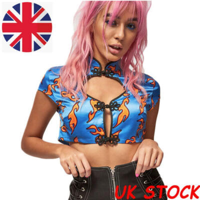 

UK New Flame Printed Sleeveless Ladies Floral Cami Camisole Vest Tank Top Blouse