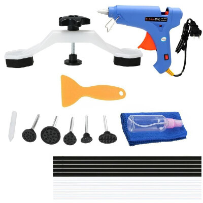 

Paintless Dent Repair Tools Kit Bridge Dent Puller Removal Tool with Glue Gun Glue Sticks for Auto Body Motorcycle Refrigerator Wa