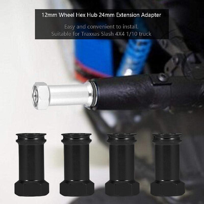 

4pcs 24mm Hex Hub Extension Adapter Aluminum Alloy Metal for 116 Traxxas Slash Short Course Truck RC Car
