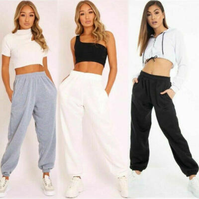 

UK Stock Women Ladies Tracksuit Joggers Long Pants Lounge Wear Casual Sport Suit
