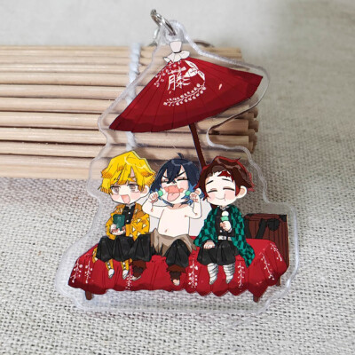 

Fat Bear Anime Demon Kimetsu no Yaiba Anime Acrylic Keychain Key Ring