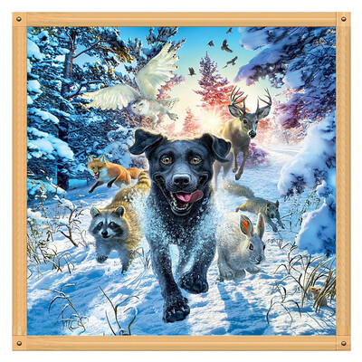 

Toponeto Embroidery Paintings Rhinestone Pasted DIY Diamond Painting Cross Stitch