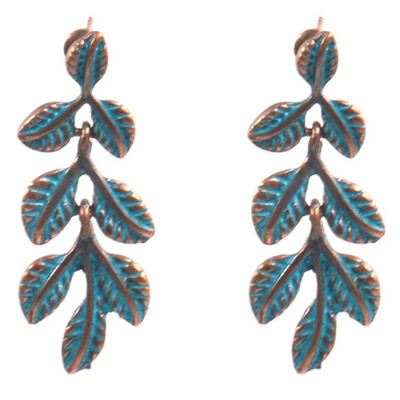

Leaves Ear Clip Temperament Fashion Cute Earrings New Vintage Leaves Earrings For Women Beautiful Tree Leaves Earrings